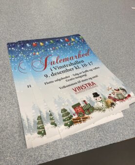 print av plakat for kunde i fåvang