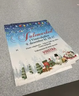 print av plakat for kunde i fåvang