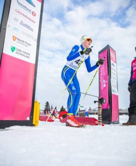 banner i startområde på et idrettsarrangement