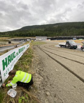 bannere på motorsportsarena