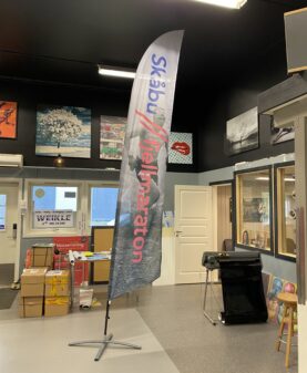 Beachflagg til Skåbu fjellmaraton