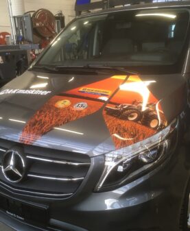 printet folie på varebil