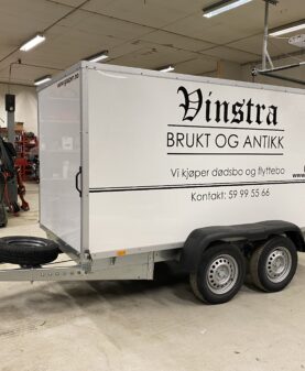 skjært folie på henger