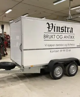 skjært folie på henger
