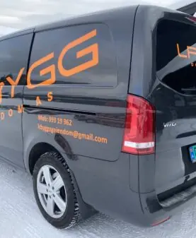 logo på varebil