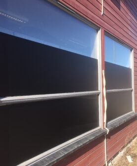 Solfilm på vindu levert og montert til kunde på Lillehammer