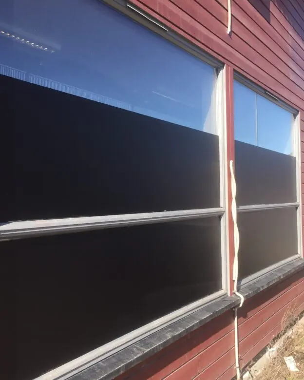 Solfilm på vindu levert og montert til kunde på Lillehammer