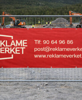 banner til byggeplass