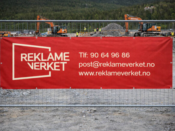 banner til byggeplass