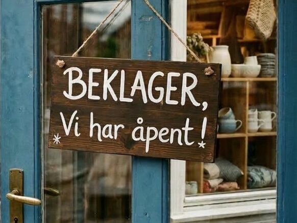 lokal seo er viktig for å vise at du faktisk har åpent - bildet viser et skilt der det står: Beklager, vi har åpent.