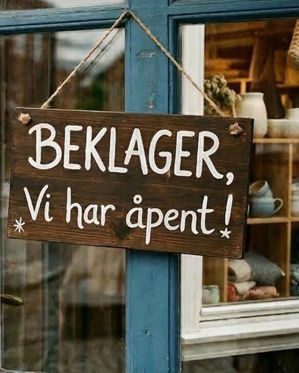 lokal seo er viktig for å vise at du faktisk har åpent - bildet viser et skilt der det står: Beklager, vi har åpent.