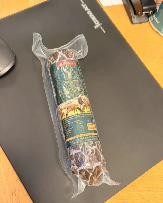 Merker til Per Gynt hjortepølse