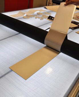 Laminsert aluminiumsskilt til Peers Sauna på Gålå