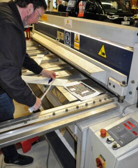 Laminsert aluminiumsskilt til Peers Sauna på Gålå