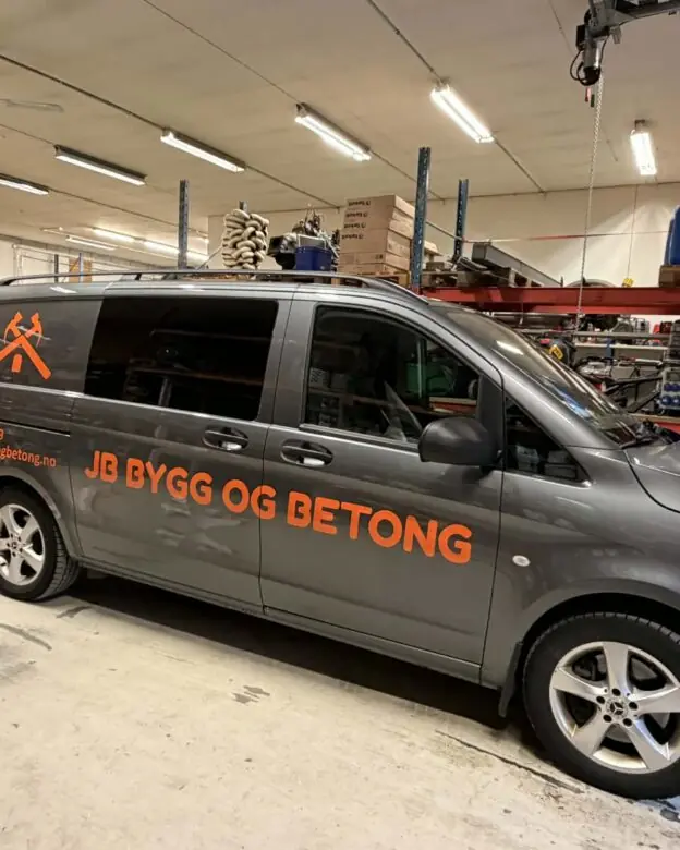 Logo på varebil