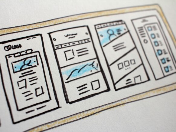 skisse av nettside for kunde i lillehammer