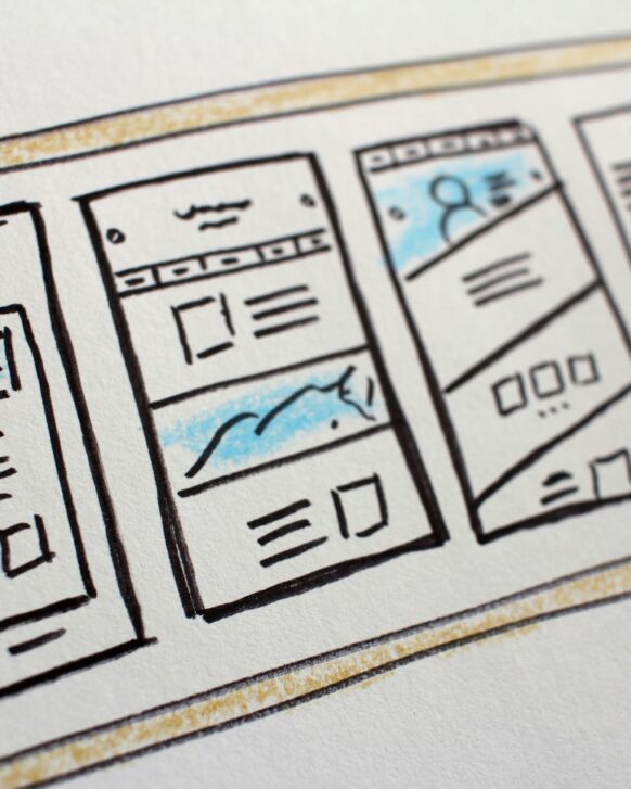 skisse av nettside for kunde i lillehammer