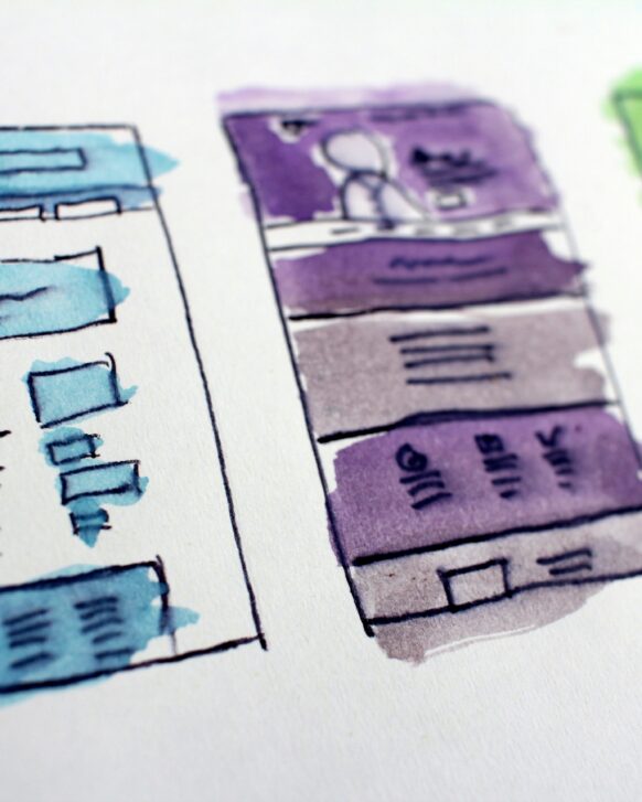 skisse av nettside for kunde i ringebu